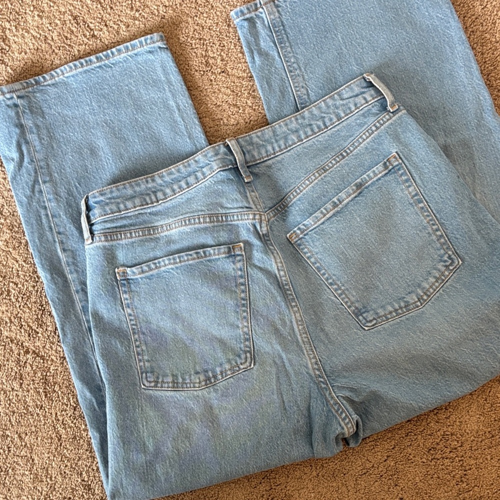 Old Navy Light Blue wide leg Jeans - Picture 4 of 5